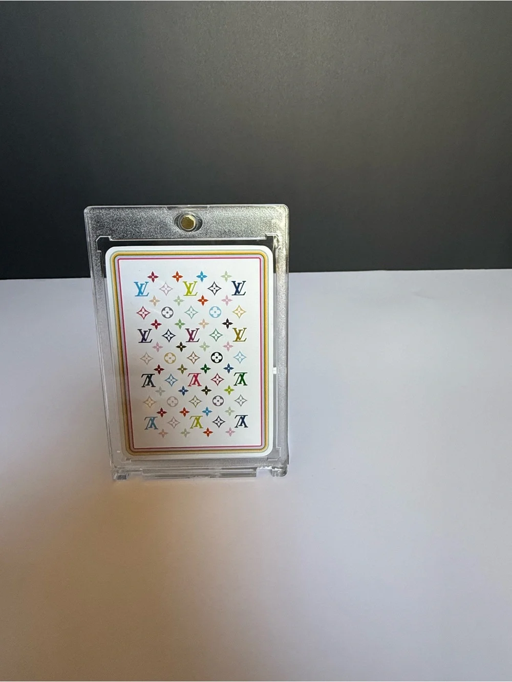 Louis Vuitton Takashi X Murakami Monogram Multicolor Playing Card 9 Hearts w/ CO